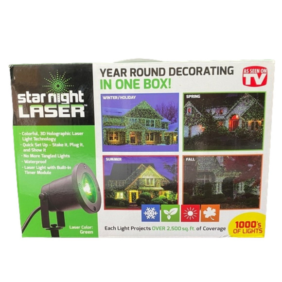 STAR night laser, year-Round lighting, as seen on TV - Picture 1 of 11